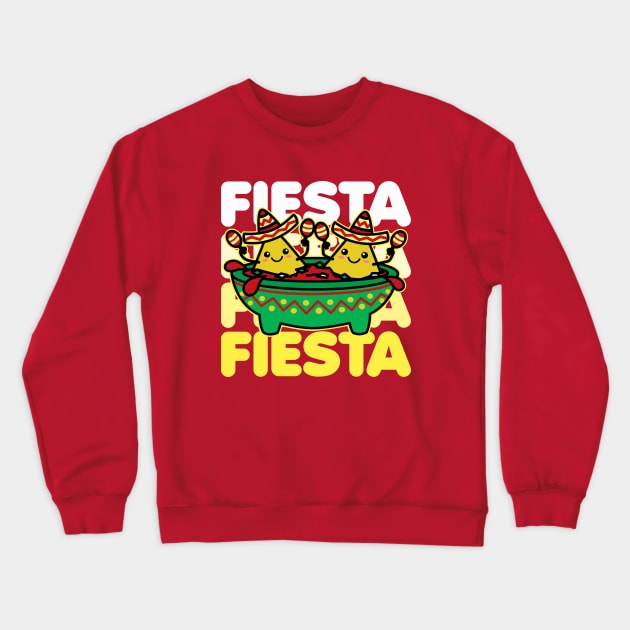 Let's Fiesta Kawaii Chips & Salsa Crewneck Sweatshirt by DetourShirts